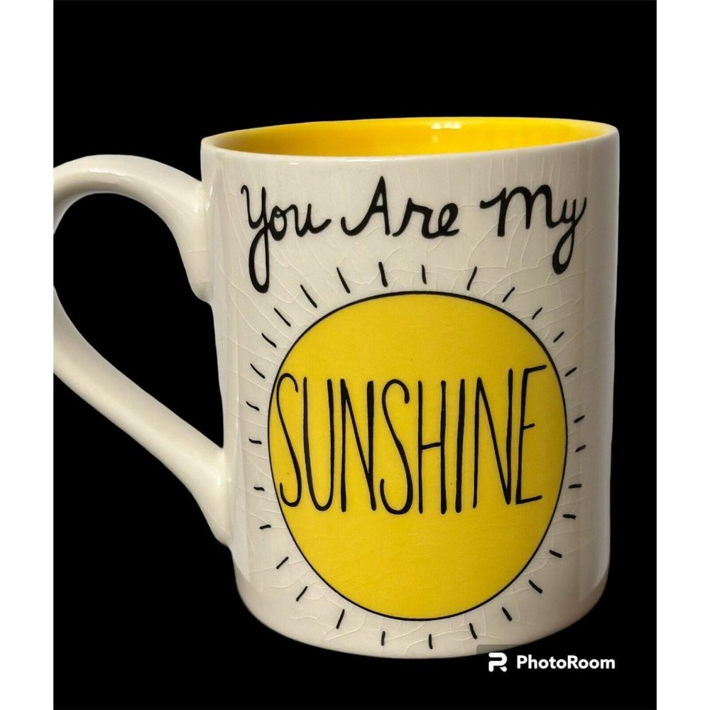 Our Name is Mud You Are My Sunshine Ceramic Coffee Mug Lorrie Veasey  Yellow